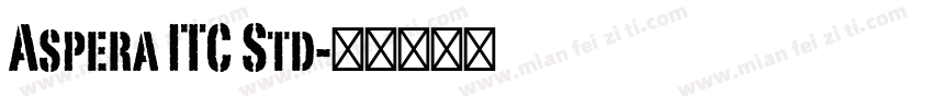 Aspera ITC Std字体转换